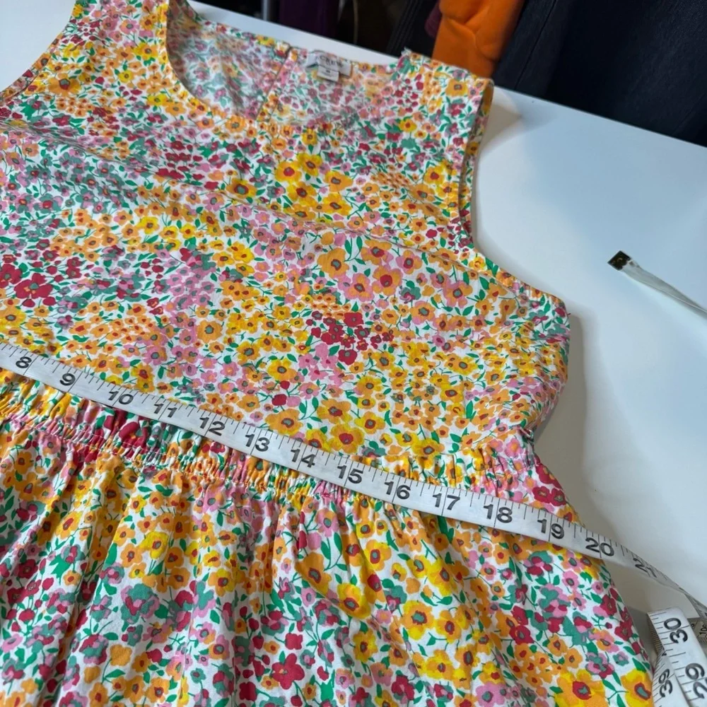 J.Crew Floral Sleeveless Midi Dress Size 8 - Picture 11 of 12